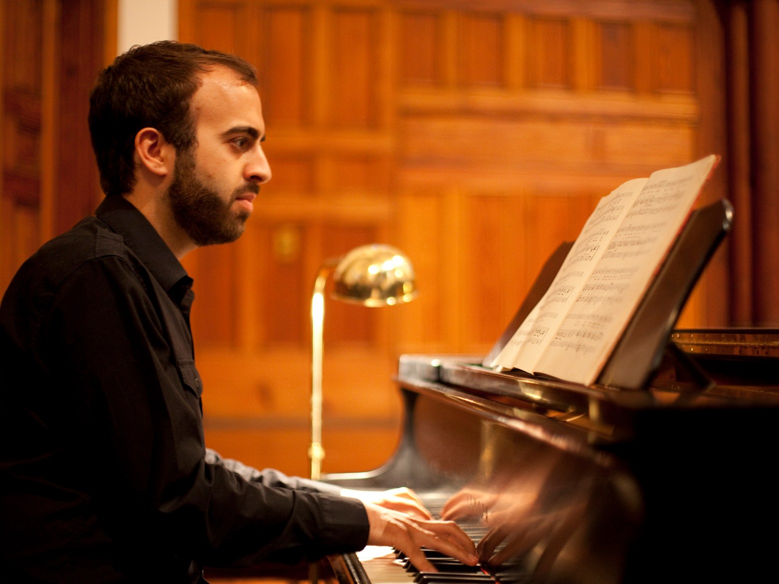 Man playing piano